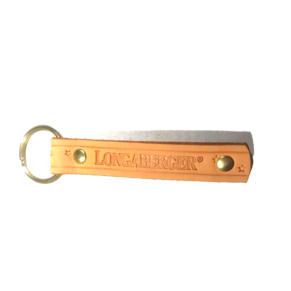 Longaberger Purse Luggage Keychain Leather Collectable